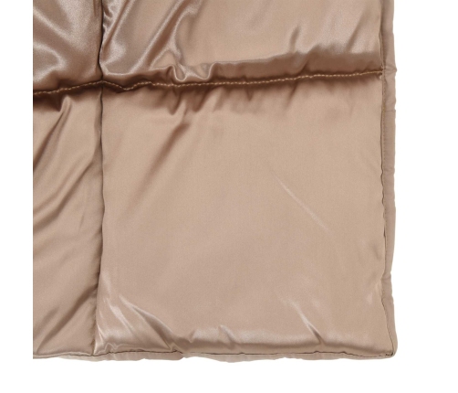 Ziemas Gultas Sega Zelts 200 X 135 Cm Satīns Un Mikrošķiedra Vidaxl