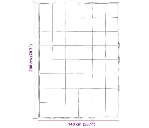Ziemas Gultas Sega Zelts 200 X 140 Cm Satīns Un Mikrošķiedra Vidaxl