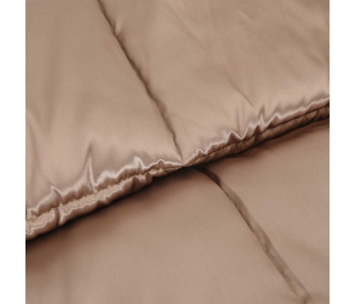 Ziemas Gultas Sega Zelts 220 X 140 Cm Satīns Un Mikrošķiedra Vidaxl