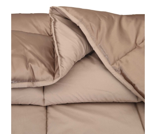 Ziemas Gultas Sega Zelts 220 X 260 Cm Satīns Un Mikrošķiedra Vidaxl