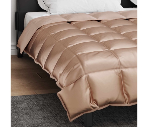 Ziemas Gultas Sega Zelts 220 X 260 Cm Satīns Un Mikrošķiedra Vidaxl