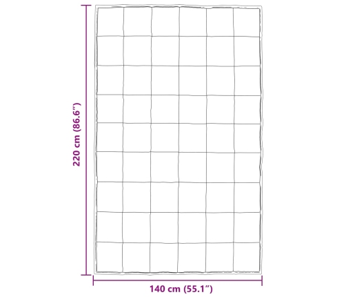 Ziemas Gultas Sega Melna 220 X 140 Cm Satīns Un Mikrošķiedra Vidaxl