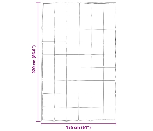 Ziemas Gultas Sega Melna 220 X 155 Cm Satīns Un Mikrošķiedra Vidaxl