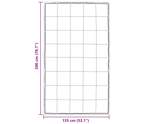 Ziemas Gultas Sega Sudraba 200 X 135 Cm Satīns Un Mikrošķiedra Vidaxl
