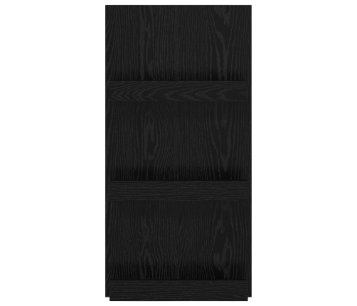 Žurnālu Statīvs Ar Plauktu Melns Ozolkoks 51 X 11 X 102 Cm Vidaxl