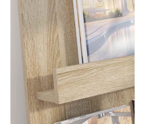 Žurnālu Statīvs Sonoma Ozols 51 X 11 X 102 Cm Inženierijas Koks Vidaxl