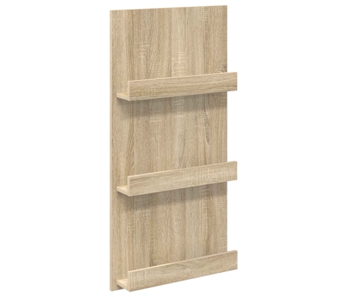 Žurnālu Statīvs Sonoma Ozols 51 X 11 X 102 Cm Inženierijas Koks Vidaxl