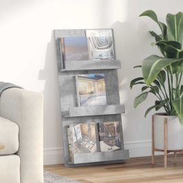 Žurnālu Statīvs Ar Plauktu Betona Pelēks 51 X 11 X 102 Cm Vidaxl Žurnālu Statīvs Ar Plauktu Betona Pelēks 51 X 11 X 102 Cm Vidaxl