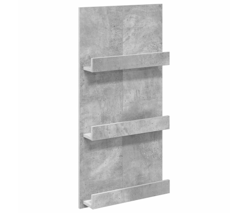 Žurnālu Statīvs Ar Plauktu Betona Pelēks 51 X 11 X 102 Cm Vidaxl