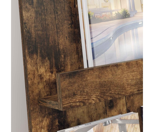 Žurnālu Statīvs Dūmaka Ozols 51 X 11 X 102 Cm Inženierijas Koks Vidaxl