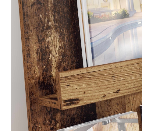 Žurnālu Statīvs Vecs Koks 51 X 11 X 102 Cm Inženierijas Koks Vidaxl