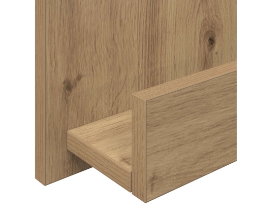 Žurnālu Statīvs Ar Plauktu Artisānā Ozols 51 X 11 X 102 Cm Vidaxl