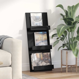 Žurnālu Statīvs Ar Plauktu Melns Ozolkoks 51 X 11 X 102 Cm Vidaxl Žurnālu Statīvs Ar Plauktu Melns Ozolkoks 51 X 11 X 102 Cm Vidaxl