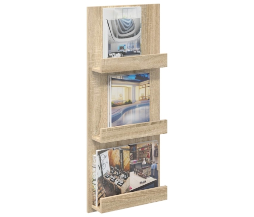 Žurnālu Statīvs Sonoma Ozols 51 X 11 X 102 Cm Inženierijas Koks Vidaxl