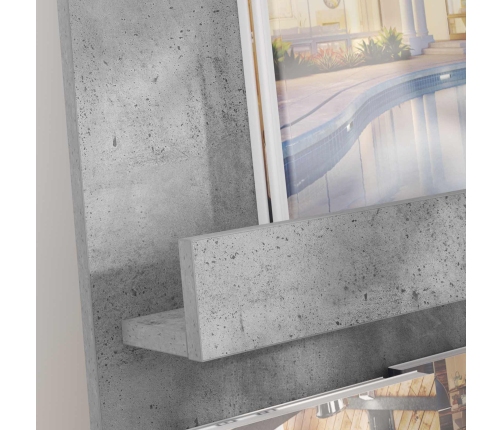 Žurnālu Statīvs Ar Plauktu Betona Pelēks 51 X 11 X 102 Cm Vidaxl