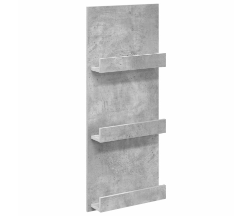 Žurnālu Statīvs Ar Plauktu Betona Pelēks 51 X 11 X 102 Cm Vidaxl