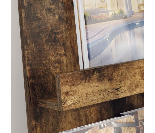 Žurnālu Statīvs Dūmaka Ozols 51 X 11 X 102 Cm Inženierijas Koks Vidaxl