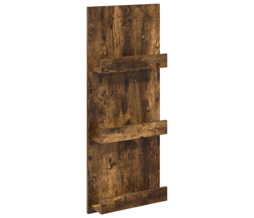 Žurnālu Statīvs Dūmaka Ozols 51 X 11 X 102 Cm Inženierijas Koks Vidaxl