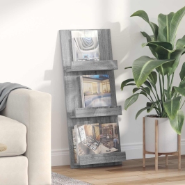 Žurnālu Statīvs Ar Plauktu Pelēks Sonoma 51 X 11 X 102 Cm Vidaxl Žurnālu Statīvs Ar Plauktu Pelēks Sonoma 51 X 11 X 102 Cm Vidaxl