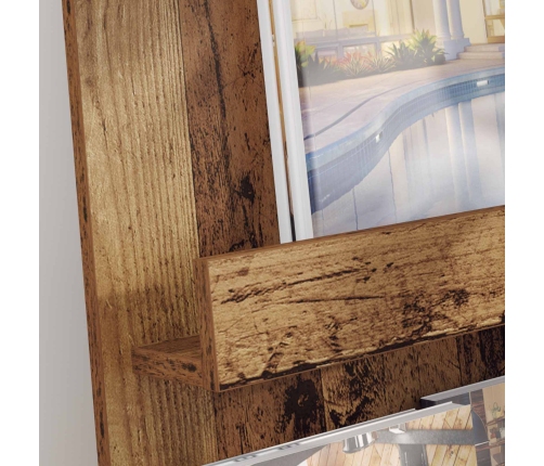 Žurnālu Statīvs Vecs Koks 51 X 11 X 102 Cm Inženierijas Koks Vidaxl