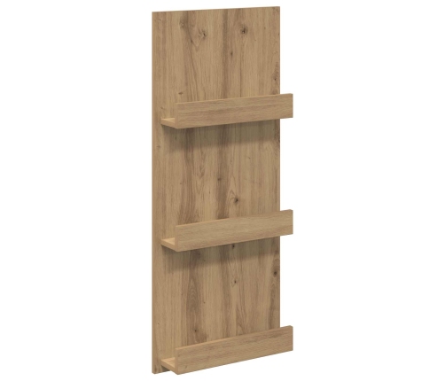 Žurnālu Statīvs Ar Plauktu Artisānā Ozols 51 X 11 X 102 Cm Vidaxl