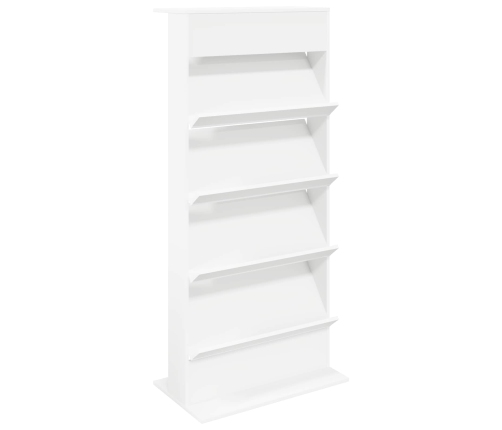 Žurnālu Statīvs Balts 70 X 41 X 156 Cm Inženierijas Koks Vidaxl