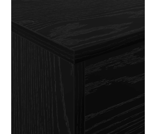 Žurnālu Statīvs Ar Plauktu Melns Ozolkoks 70 X 41 X 156 Cm Vidaxl