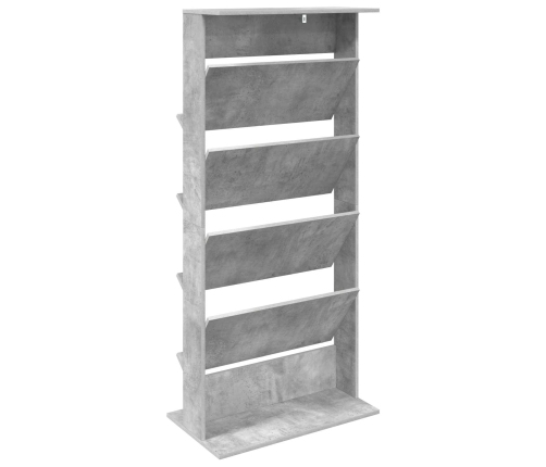 Žurnālu Statīvs Ar Plauktu Betona Pelēks 70 X 41 X 156 Cm Vidaxl