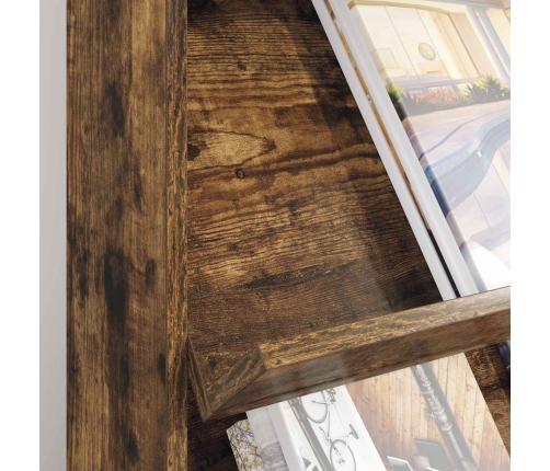 Žurnālu Statīvs Dūmaka Ozols 70 X 41 X 156 Cm Inženierijas Koks Vidaxl