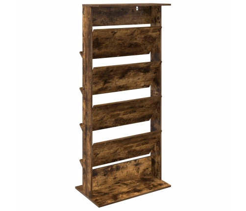 Žurnālu Statīvs Dūmaka Ozols 70 X 41 X 156 Cm Inženierijas Koks Vidaxl