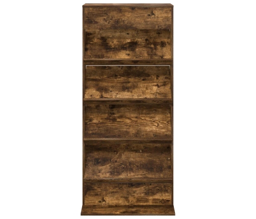 Žurnālu Statīvs Dūmaka Ozols 70 X 41 X 156 Cm Inženierijas Koks Vidaxl