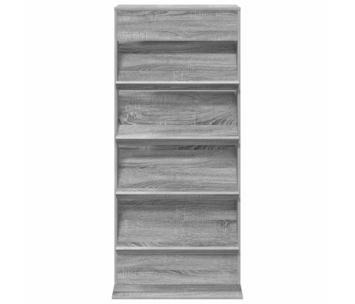 Žurnālu Statīvs Ar Plauktu Pelēks Sonoma 70 X 41 X 156 Cm Vidaxl