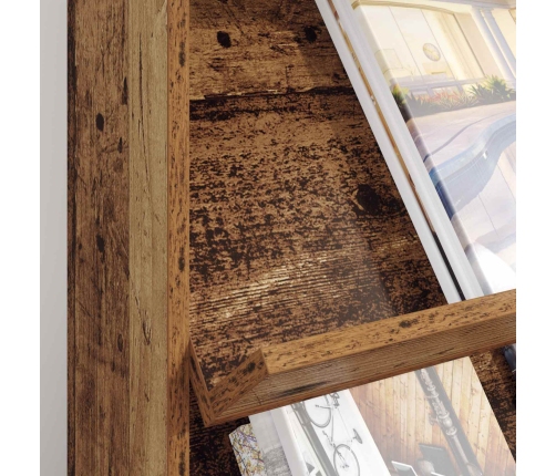 Žurnālu Statīvs Vecs Koks 70 X 41 X 156 Cm Inženierijas Koks Vidaxl