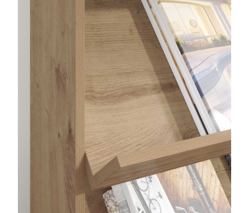 Žurnālu Statīvs Ar Plauktu Artisānā Ozols 70 X 41 X 156 Cm Vidaxl