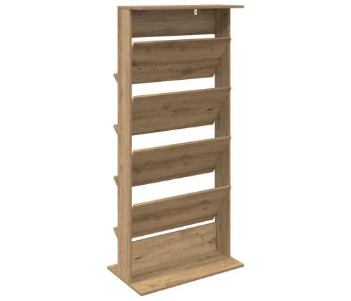 Žurnālu Statīvs Ar Plauktu Artisānā Ozols 70 X 41 X 156 Cm Vidaxl