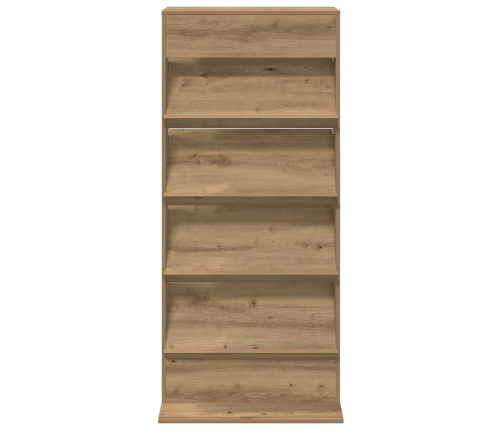 Žurnālu Statīvs Ar Plauktu Artisānā Ozols 70 X 41 X 156 Cm Vidaxl