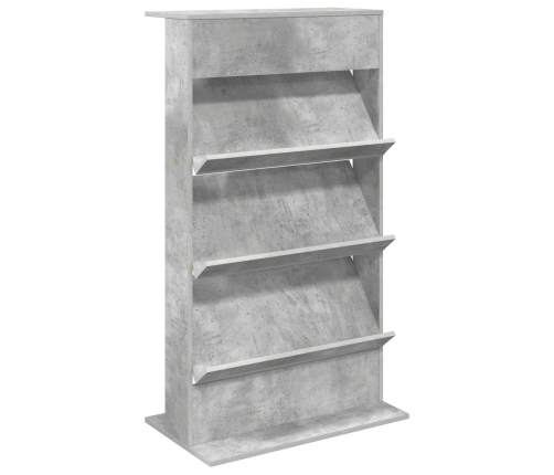 Žurnālu Statīvs Ar Plauktu Betona Pelēks 70 X 41 X 126 Cm Vidaxl