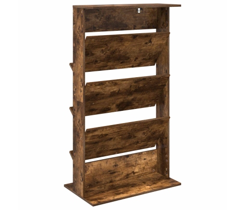 Žurnālu Statīvs Dūmaka Ozols 70 X 41 X 126 Cm Inženierijas Koks Vidaxl