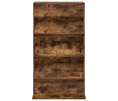 Žurnālu Statīvs Dūmaka Ozols 70 X 41 X 126 Cm Inženierijas Koks Vidaxl