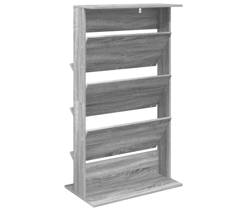 Žurnālu Statīvs Ar Plauktu Pelēks Sonoma 70 X 41 X 126 Cm Vidaxl