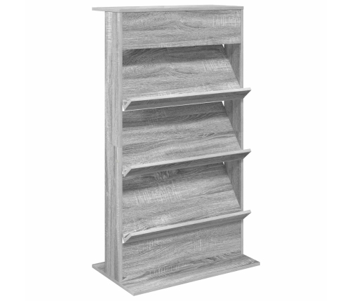 Žurnālu Statīvs Ar Plauktu Pelēks Sonoma 70 X 41 X 126 Cm Vidaxl