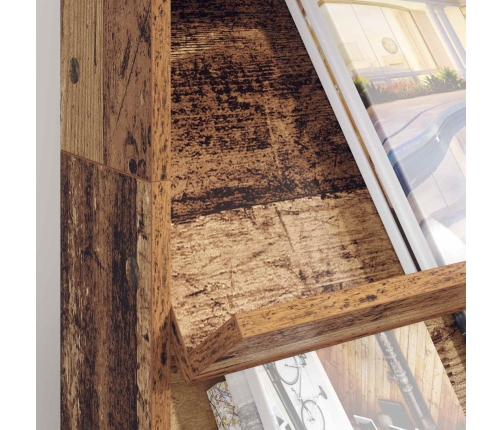 Žurnālu Statīvs Vecs Koks 70 X 41 X 126 Cm Inženierijas Koks Vidaxl