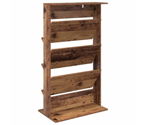 Žurnālu Statīvs Vecs Koks 70 X 41 X 126 Cm Inženierijas Koks Vidaxl