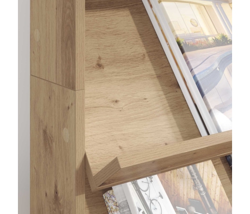 Žurnālu Statīvs Ar Plauktu Artisānā Ozols 70 X 41 X 126 Cm Vidaxl