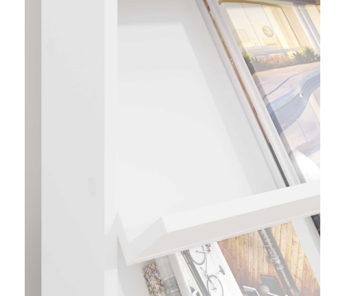 Žurnālu Statīvs Balts 70 X 41 X 96 Cm Inženierijas Koks Vidaxl