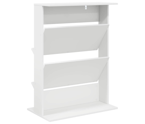 Žurnālu Statīvs Balts 70 X 41 X 96 Cm Inženierijas Koks Vidaxl