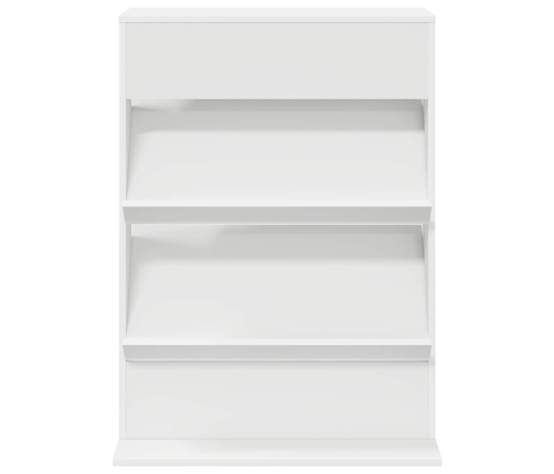 Žurnālu Statīvs Balts 70 X 41 X 96 Cm Inženierijas Koks Vidaxl