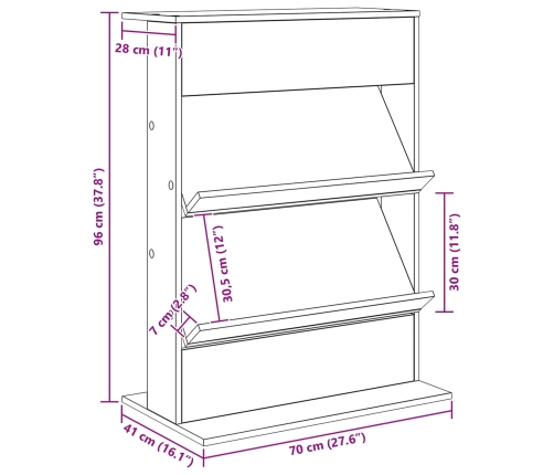 Žurnālu Statīvs Ar Plauktu Melns Ozolkoks 70 X 41 X 96 Cm Vidaxl
