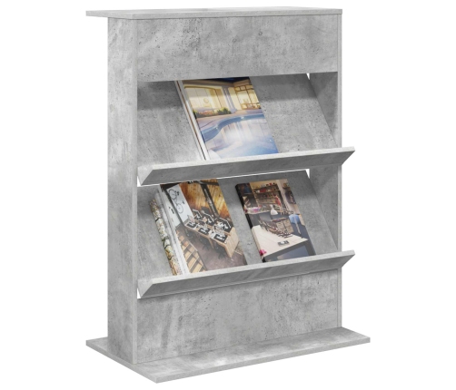 Žurnālu Statīvs Ar Plauktu Ar Uzglabāšanu Inženierijas Koks Vidaxl