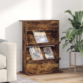 Žurnālu Statīvs Ar Plauktu Ar Uzglabāšanu Inženierijas Koks Vidaxl Žurnālu Statīvs Ar Plauktu Ar Uzglabāšanu Inženierijas Koks Vidaxl